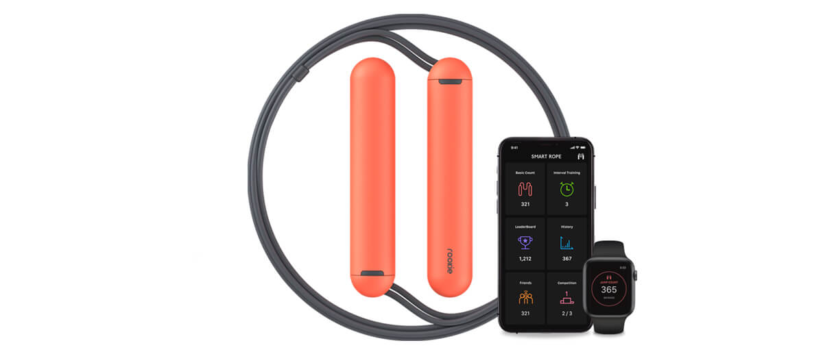 Розумна скакалка Tangram Factory SmartRope Rookie Jump Rope Black