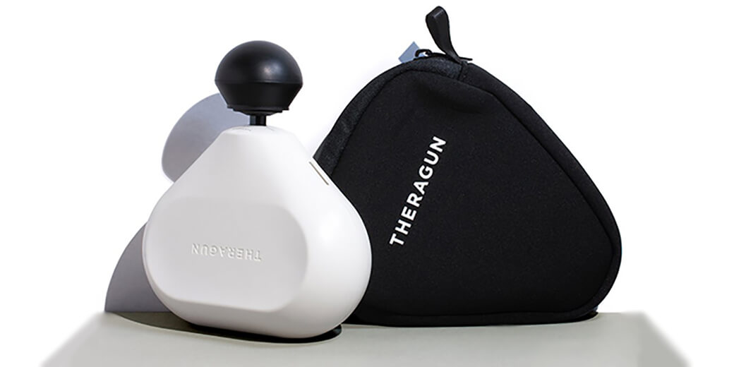 Ручний перкусійний масажер Theragun Mini White Дизайн та застосування