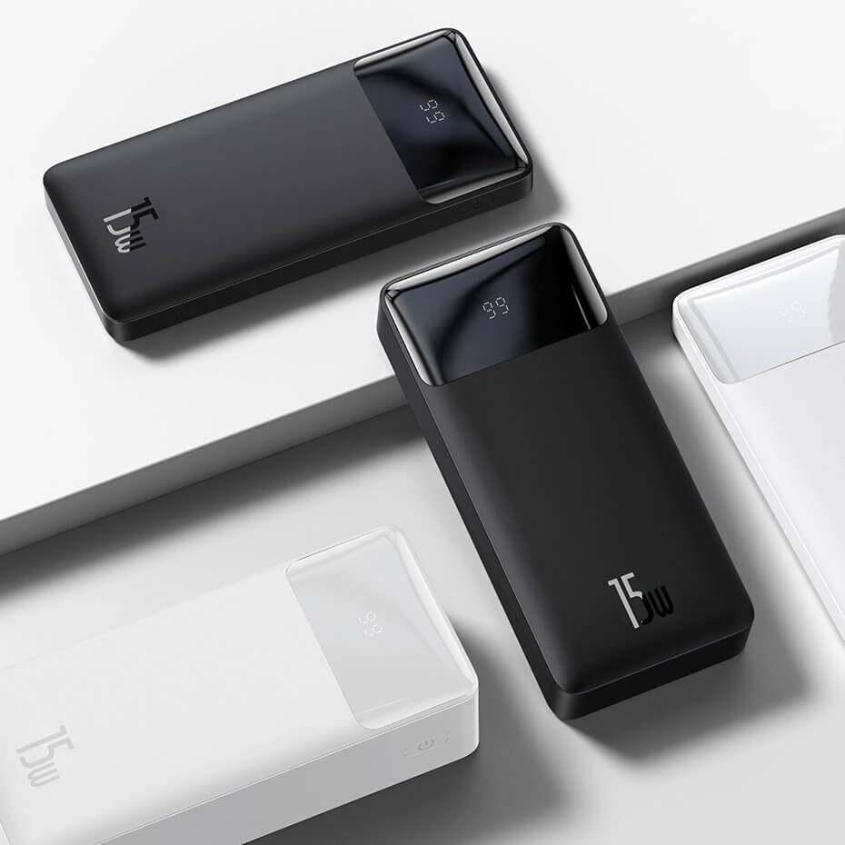 Купити Power Bank Baseus Bipow Digital Display Power Bank Black 20000mAh 15W у Києві за низькою ціною