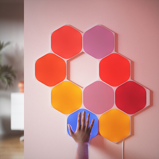 Розумна система освітлення Nanoleaf Shapes Hexagon Starter Kit Apple Homekit (5 модулів)