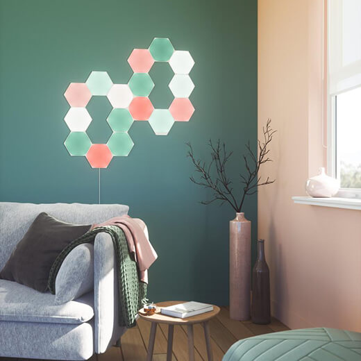 Розумна система освітлення Nanoleaf Shapes Hexagon Starter Kit Apple Homekit (5 модулів)