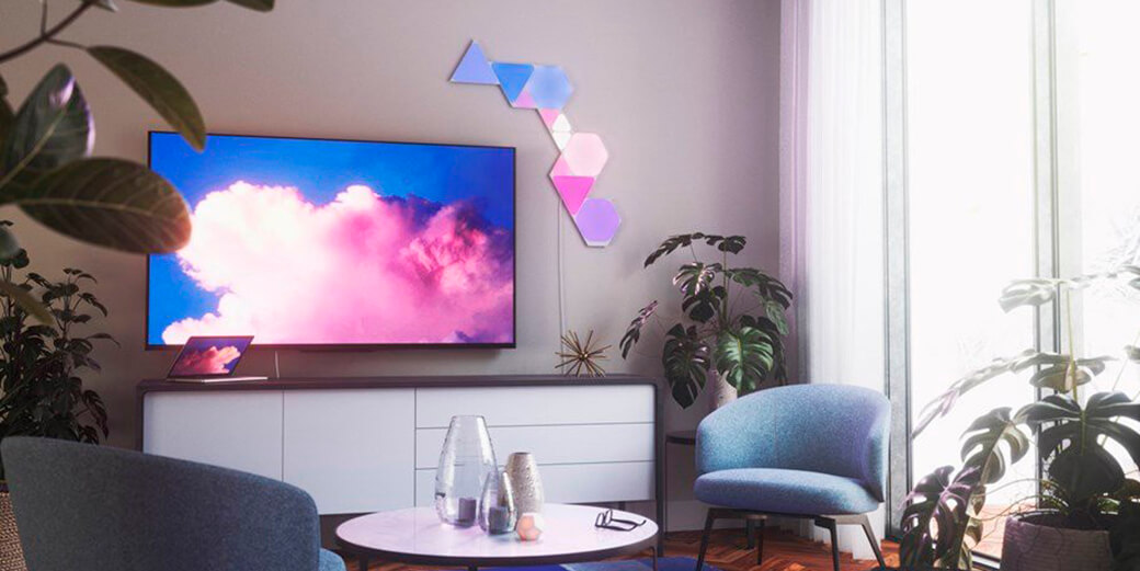Розумна система освітлення Nanoleaf Shapes Triangles Starter Kit Apple HomeKit (9 шт)
