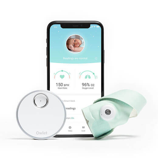 Розумний носок для немовлят Owlet Smart Sock Blue 3rd Gen