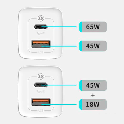 Швидкий мережевий зарядний пристрій Baseus GaN2 Lite Quick Charger Black 65W (EU) купити в Києві, Україні