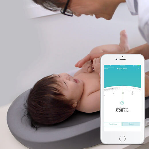 Пеленальний столик і ваги Hatch Baby Grow Smart Changing Pad Gray