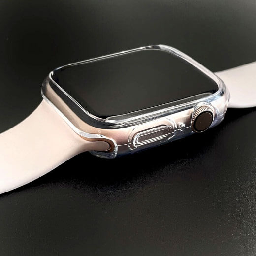 Тонкий прозорий чохол TPU oneLounge SilicolDots для Apple Watch SE | 6 | 5 | 4 40mm купити