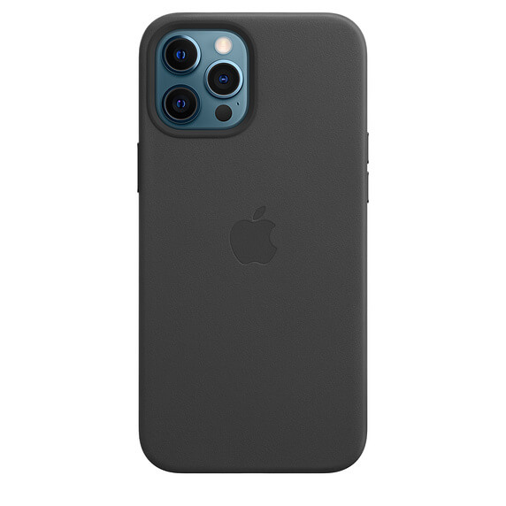 Шкіряний чохол iLoungeMax Leather Case MagSafe Black для iPhone 12 OEM (з підтримкою анімації)