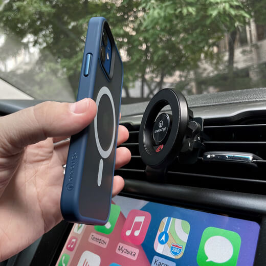 Сумісність магнітного автотримача oneLounge 1Mag MagSafe для iPhone 12 | iPhone 13 з MagSafe