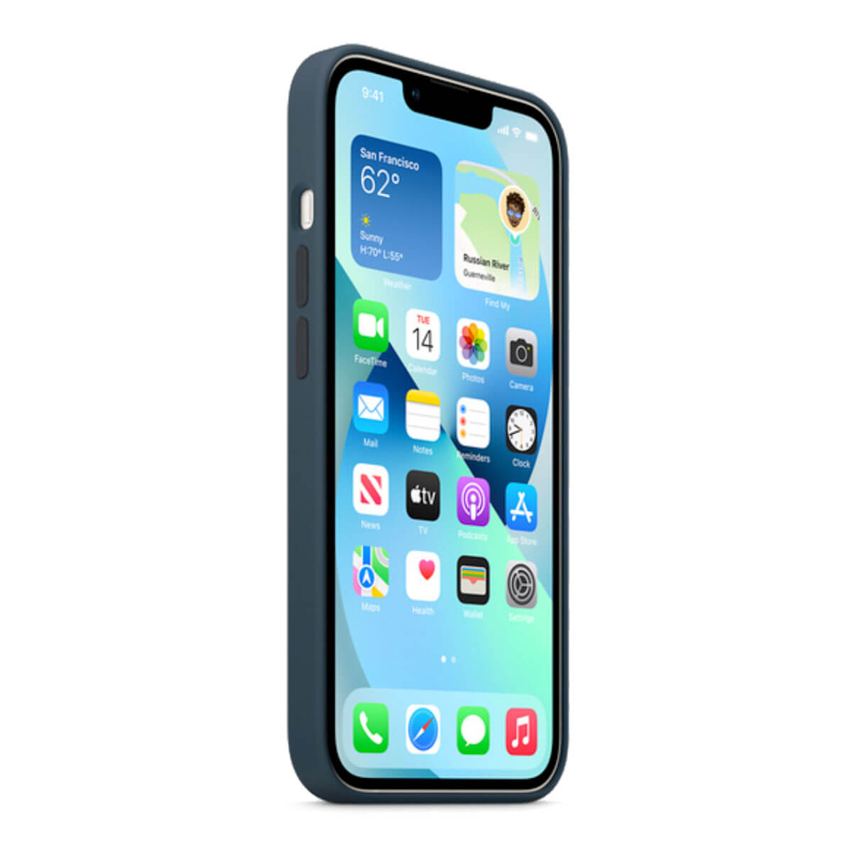 Силіконовий чохол Apple Silicone Case MagSafe Midnight (MM2K3) для iPhone 13 Pro має гарний зовнішній вигляд