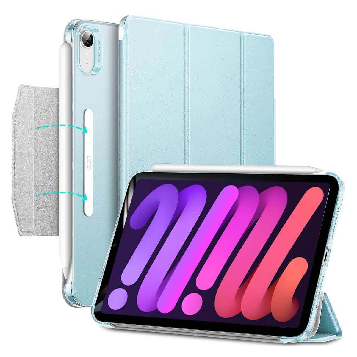 Купити чохол-книжку ESR Ascend Trifold with Clasp Gray для iPad mini 6 (2021)