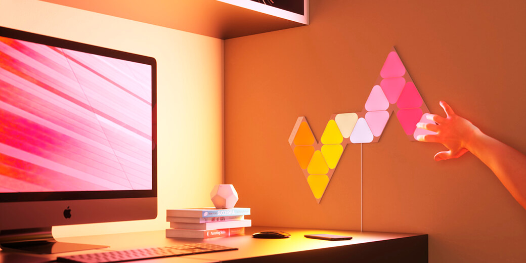 Розумна система освітлення Nanoleaf Shapes Mini Triangles Starter Kit Apple HomeKit (5 шт)