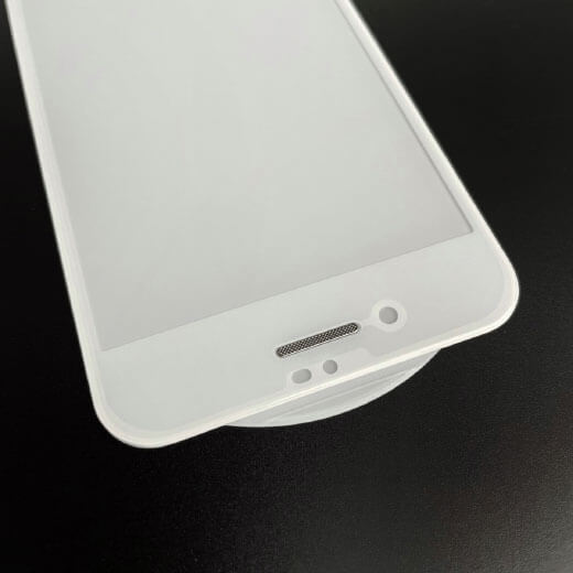 Найкращий захист дисплея iPhone 7 Plus | 8 Plus з захисним 3D склом oneLounge SilicolEdge White