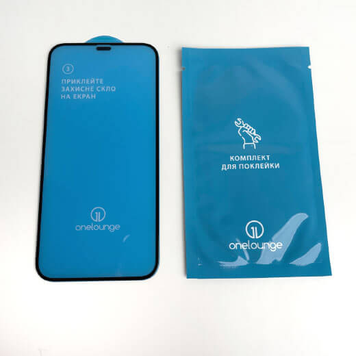 Захисне скло oneLounge SilicolEdge Full Cover Glass 2.5D для iPhone 12 Pro Max
