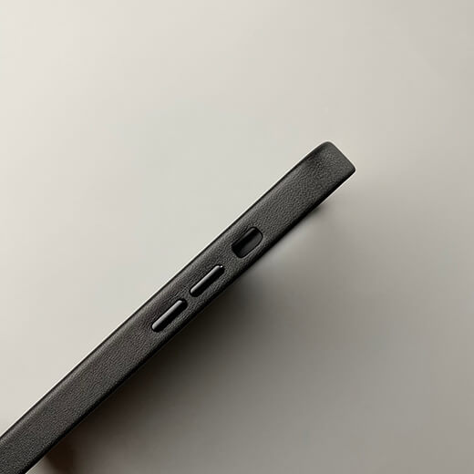 Шкіряний чохол iLoungeMax Genuine Leather Case MagSafe Black для iPhone 12 Pro Max ОЕМ