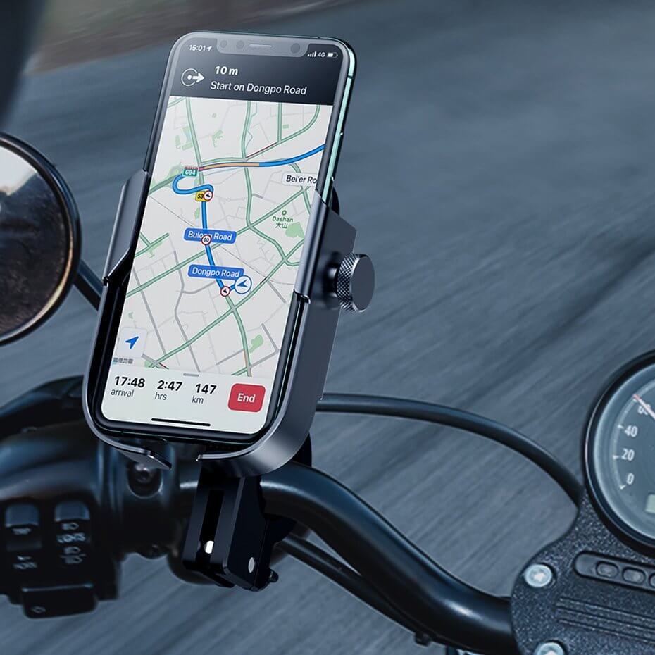 Купити велоутримувач Baseus Armor Motorcycle Holder Silver для iPhone | телефона у Києві