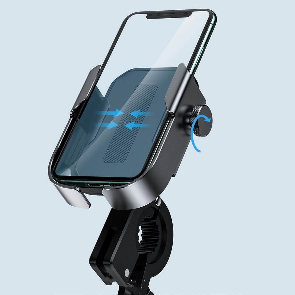 Купити велоутримувач Baseus Armor Motorcycle Holder Silver для iPhone | телефона у Києві за низькою ціною