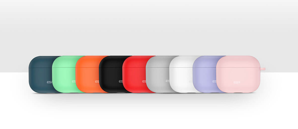 Силіконовий чохол з карабіном ESR Bounce Protective Silicone Case для AirPods 3 (2 021) Black