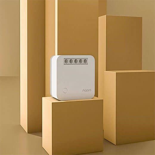 Умное одноканальное беспроводное реле без нейтрали Aqara Single Switch Module T1 (No Neutral) HomeKit