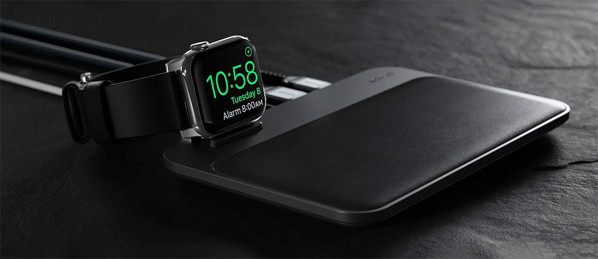 Беспроводная зарядка Nomad Base Station Apple Watch Mount Edition 5 в 1 для iPhone + EU адаптер