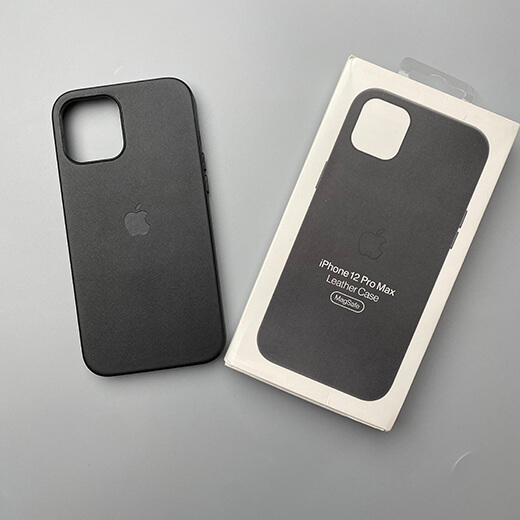 Шкіряний чохол iLoungeMax Genuine Leather Case MagSafe Black для iPhone 12 Pro Max ОЕМ