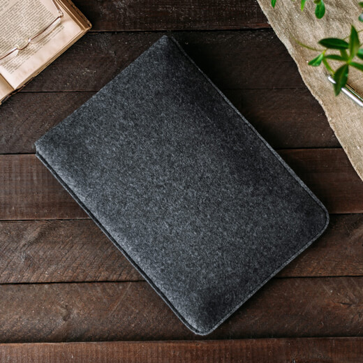 Чохол-карман з повсті з гумкою Gmakin Grey для MacBook Air 13 