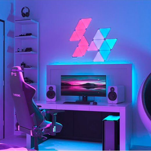 Розумна система освітлення Nanoleaf Shapes Triangles Starter Kit Apple HomeKit (4 шт)