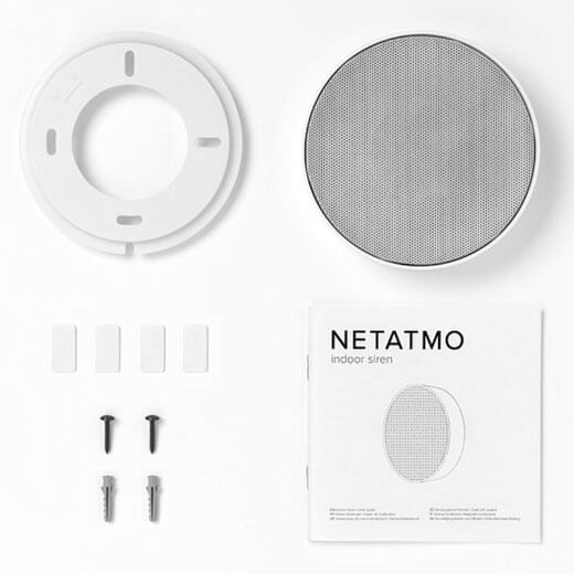 Бездротова домашня сирена Netatmo Smart Indoor Siren Apple HomeKit проста в установці